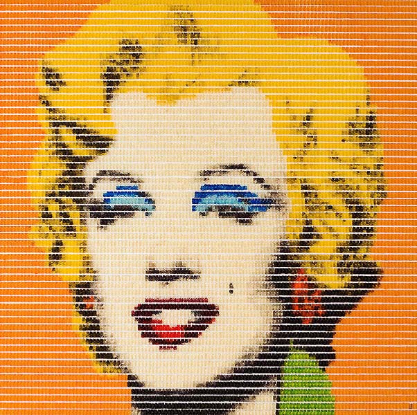 Pop-Art: Marilyn Monroe als Collage aus Gummibären - Atelier Johannes Cordes