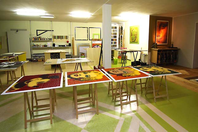 Im Atelier des Künstlers Johannes Cordes