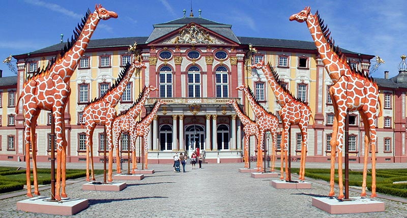 Ausstellung von Johannes Cordes im Schloß Bruchsal